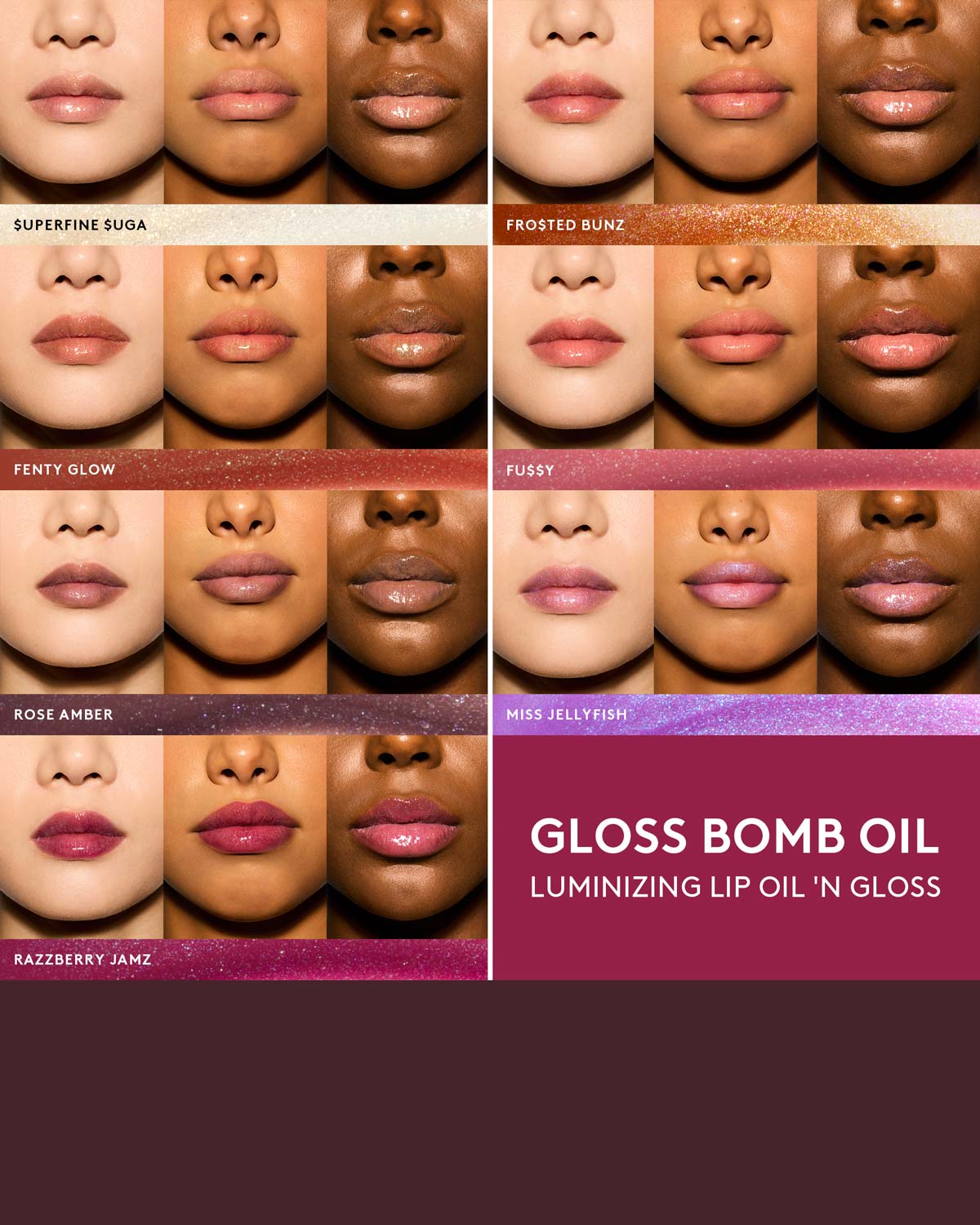 Gloss Bomb Oil Luminizing Lip Oil 'N Gloss — Fro$ted Bunz